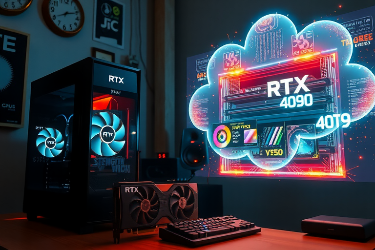 自购RTX 4090 VS GPU云主机：AI绘画创业者1年成本与现金流沙盘推演