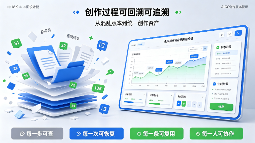 创作过程可回溯可追溯，无限画布解决AIGC版本混乱难题