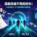 漫剧改编不再耗时长!AI 自动化让 IP 变现周期大幅压缩