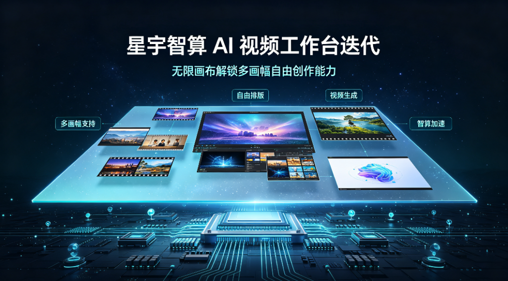 星宇智算 AI 视频工作台迭代，无限画布解锁多画幅自由创作能力