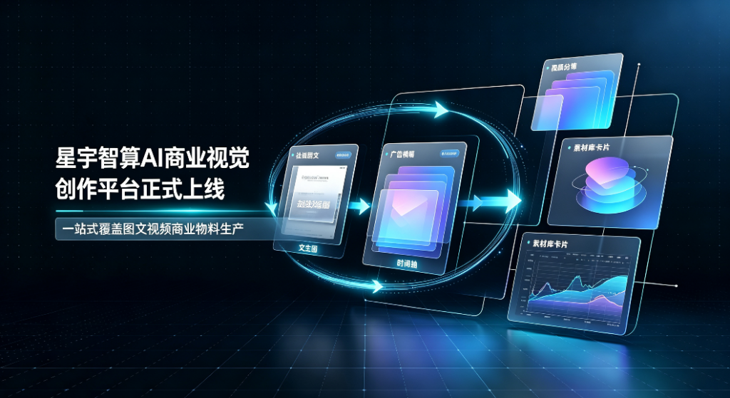 星宇智算 AI 商业视觉创作平台正式上线，一站式覆盖图文视频商业物料生产