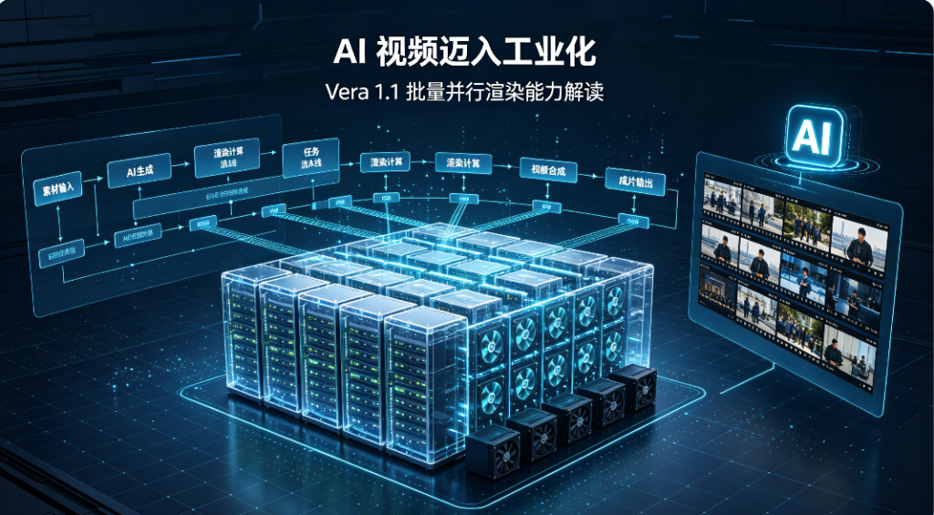 AI 视频迈入工业化：Vera 1.1 批量并行渲染能力解读