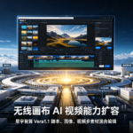 无线画布 AI 视频能力扩容,星宇智算 Vera1.1 兼容脚本、图像、视频多素材混合编辑