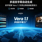 多语言字幕自动生成，星宇智算 Vera 1.1 完善出海视频配套能力