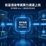 批量渲染专属算力通道上线，星宇智算 Vera 1.1 服务高并发业务