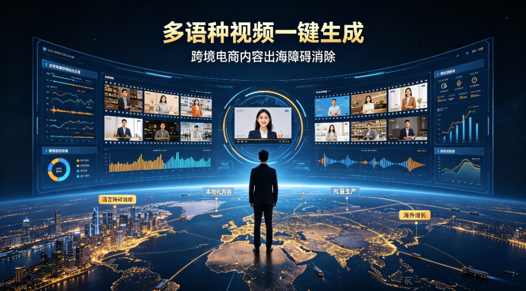 多语种视频一键生成，跨境电商内容出海障碍消除