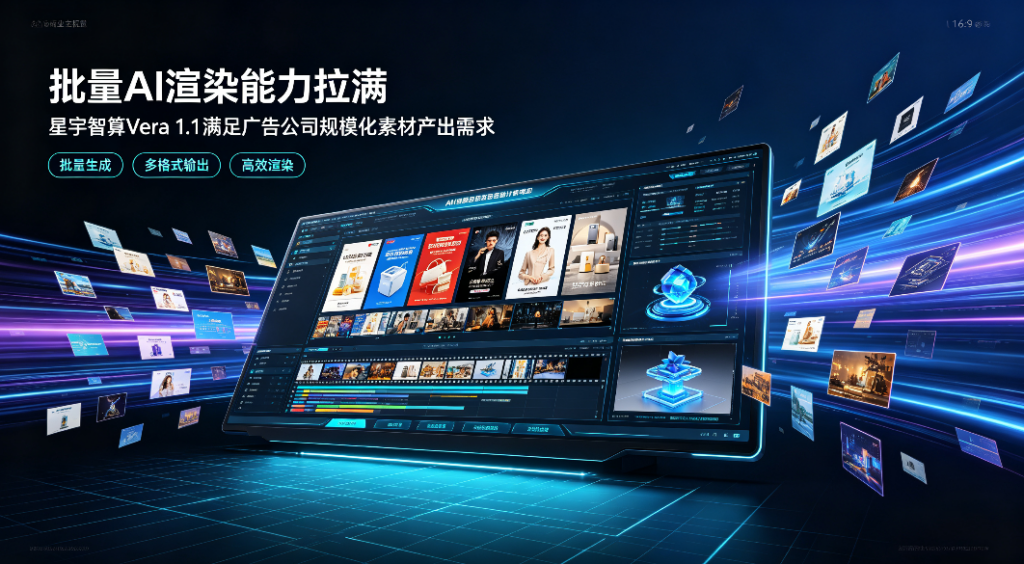 批量 AI 渲染能力拉满，星宇智算 Vera 1.1 满足广告公司规模化素材产出需求