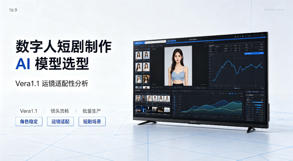 数字人短剧制作 AI 模型选型，Vera1.1 运镜适配性分析