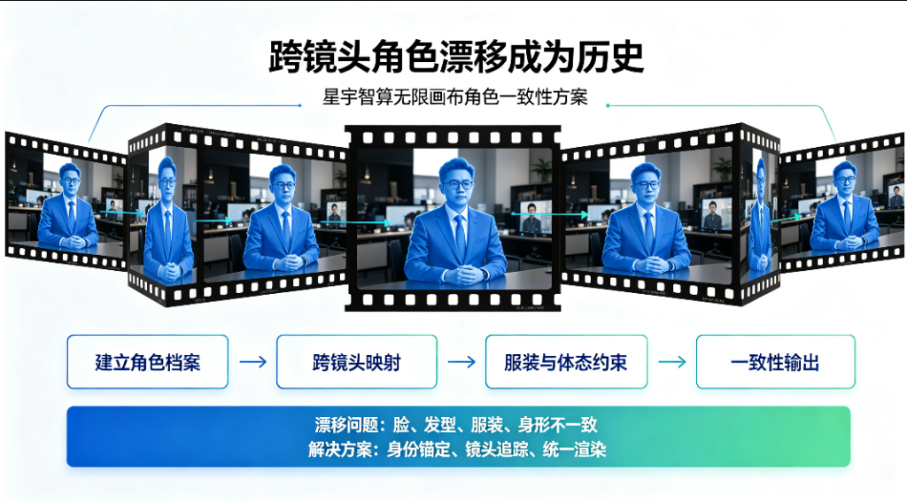短剧创作者的福音：星宇智算无限画布，让跨镜头角色漂移成为历史