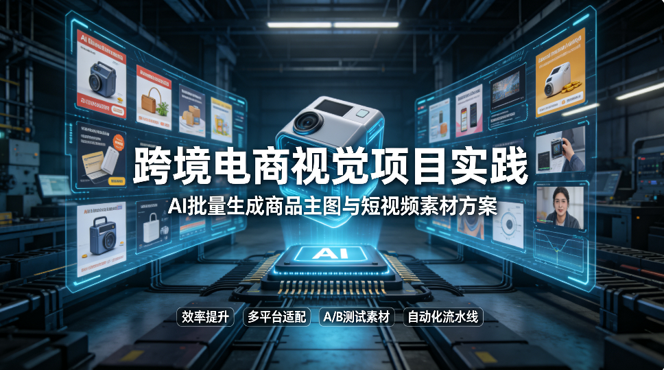 跨境电商视觉项目实践：AI批量生成商品主图与短视频素材方案
