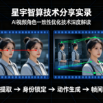 星宇智算技术分享实录：AI视频角色一致性优化技术深度解读