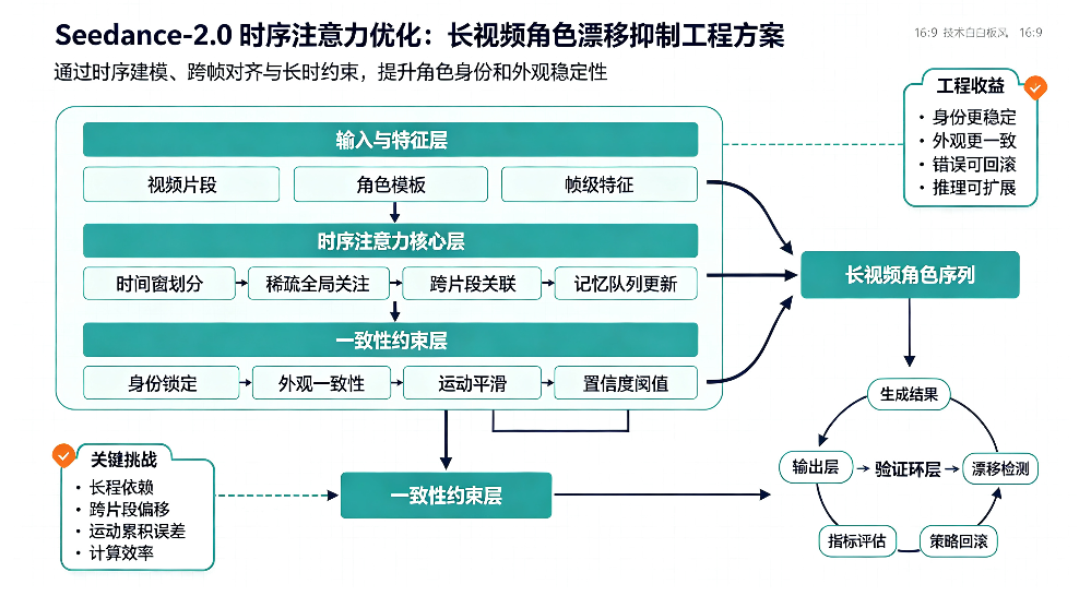 Seedance-2.0 时序注意力优化，构建长视频角色漂移抑制工程方案