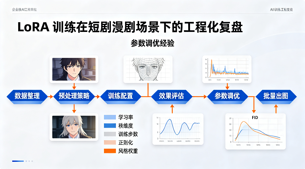 LoRA 训练在短剧漫剧场景下的工程化复盘与参数调优经验