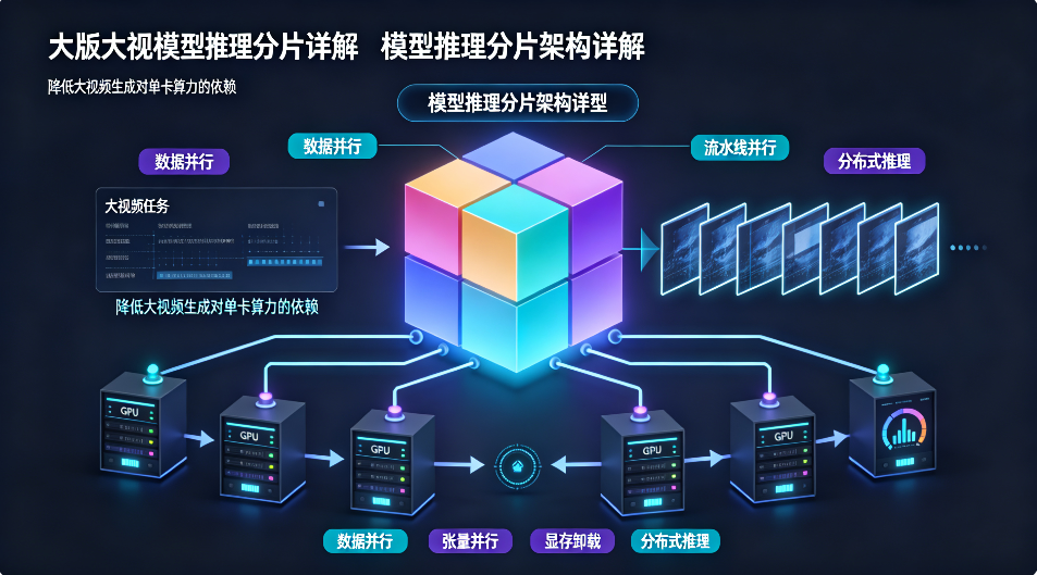模型推理分片架构详解，降低大视频生成对单卡算力的依赖