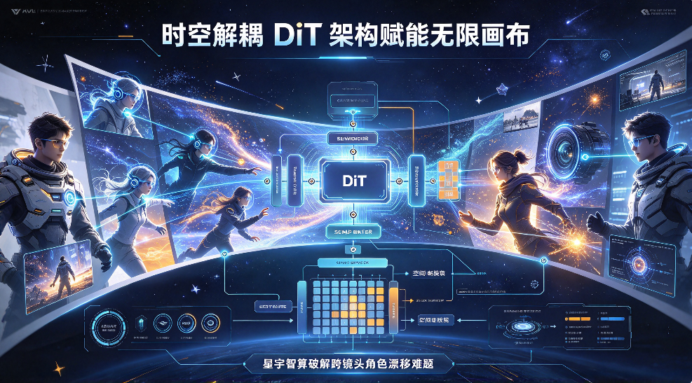 时空解耦 DiT 架构赋能无限画布，星宇智算破解跨镜头角色漂移难题