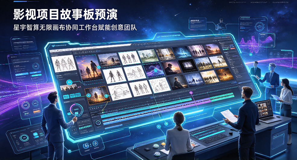 影视项目故事板预演：星宇智算无限画布协同工作台，让创意团队 “先看见，再拍摄”