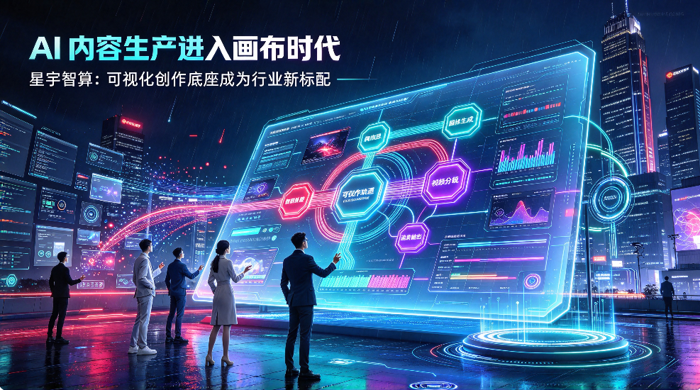 AI 内容生产进入画布时代，星宇智算：可视化创作底座成为行业新标配