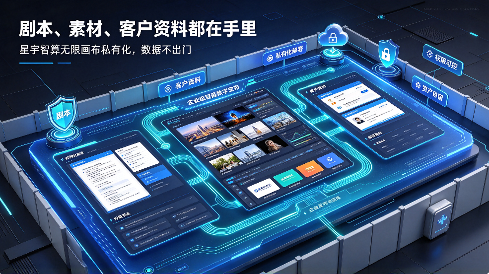 剧本、素材、客户资料都在手里：星宇智算无限画布私有化，数据不出门
