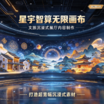 文旅沉浸式展厅内容制作，星宇智算无限画布打造超宽幅沉浸式素材