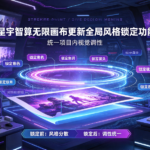 星宇智算无限画布更新全局风格锁定功能,统一项目内视觉调性