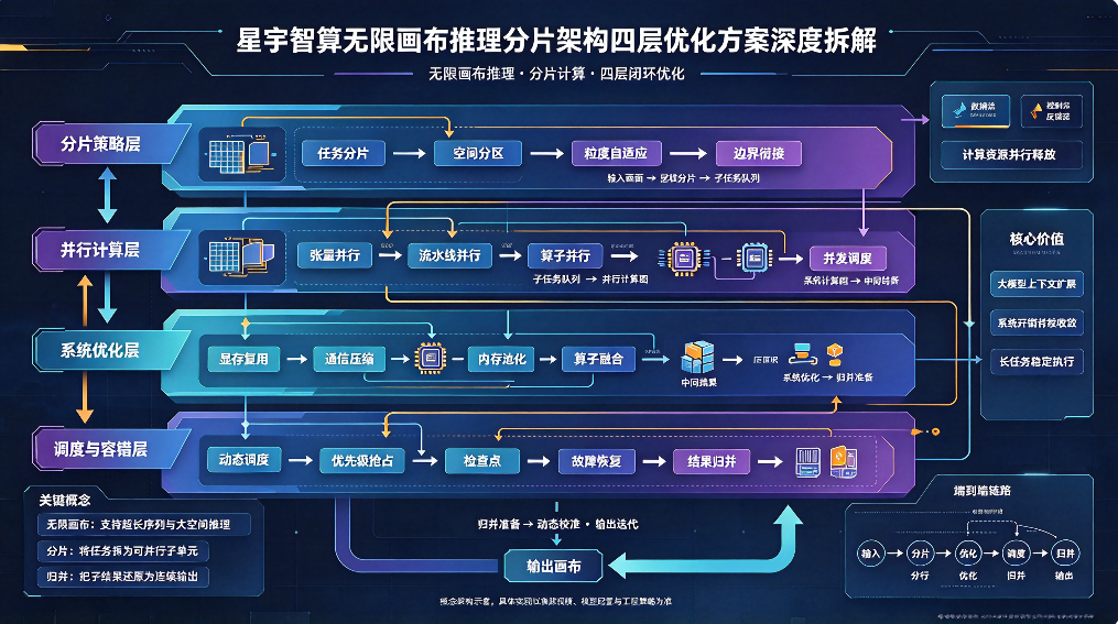 星宇智算无限画布推理分片架构四层优化方案深度拆解