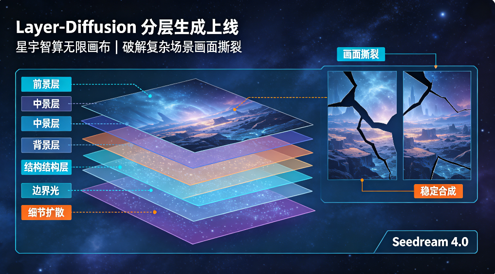 Layer-Diffusion 分层生成上线：星宇智算无限画布破解复杂场景画面撕裂