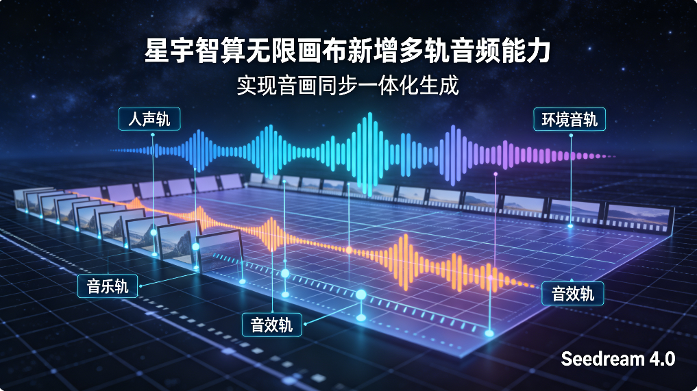 星宇智算无限画布新增多轨音频能力 实现音画同步一体化生成
