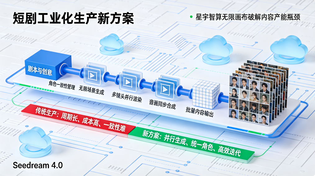 短剧工业化生产新方案：星宇智算无限画布破解内容产能瓶颈
