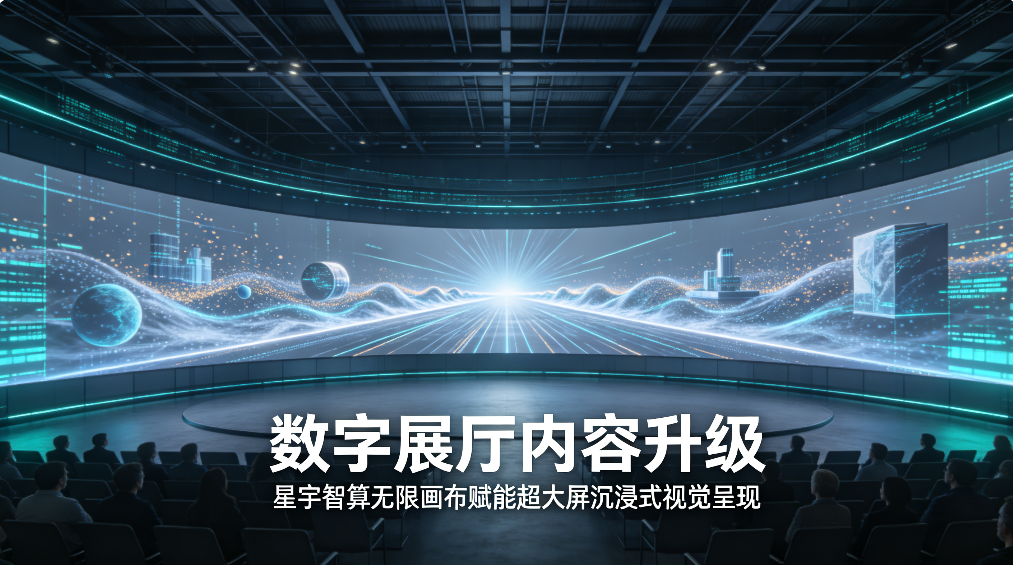 数字展厅内容升级：星宇智算无限画布赋能超大屏沉浸式视觉呈现