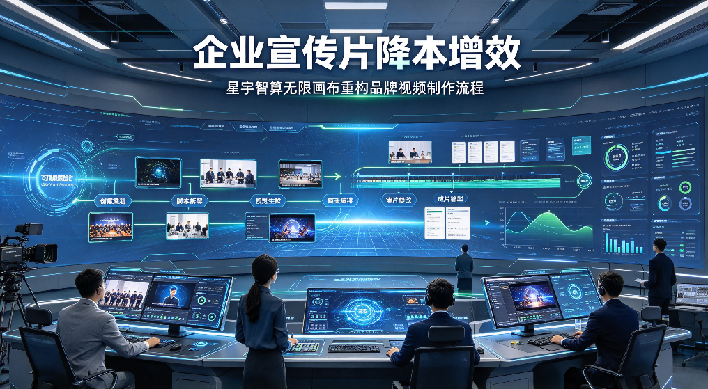 企业宣传片降本增效：星宇智算无限画布重构品牌视频制作流程