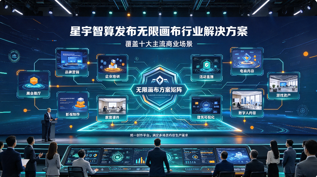 星宇智算发布无限画布行业解决方案 覆盖十大主流商业场景