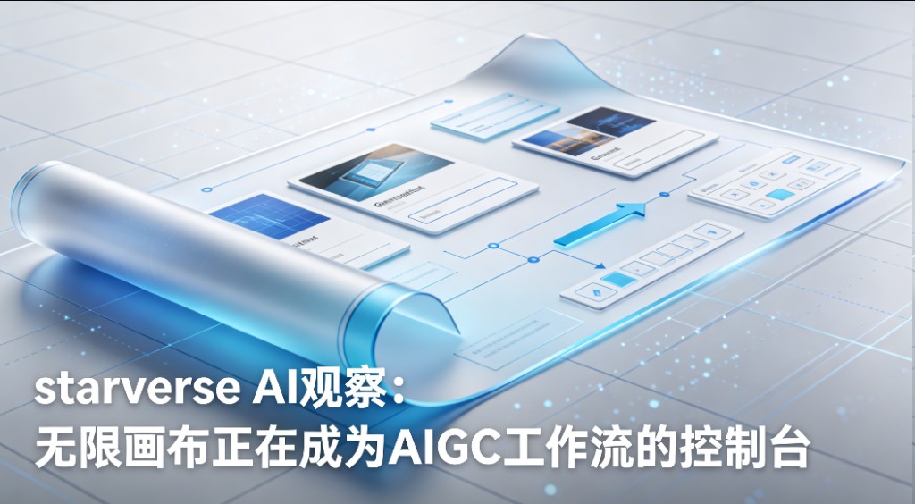 starverse AI 观察：无限画布正在成为 AIGC 工作流的控制台