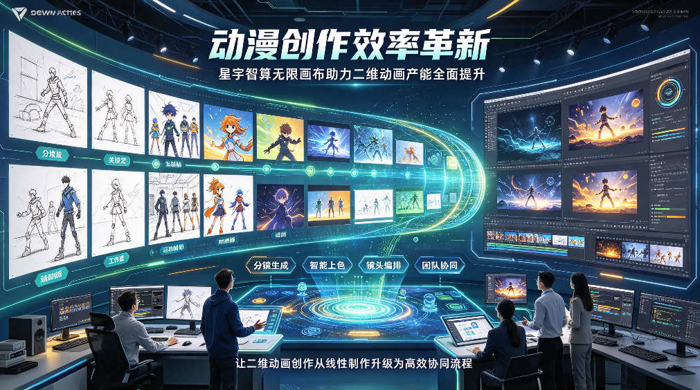 动漫创作效率革新：星宇智算无限画布助力二维动画产能全面提升