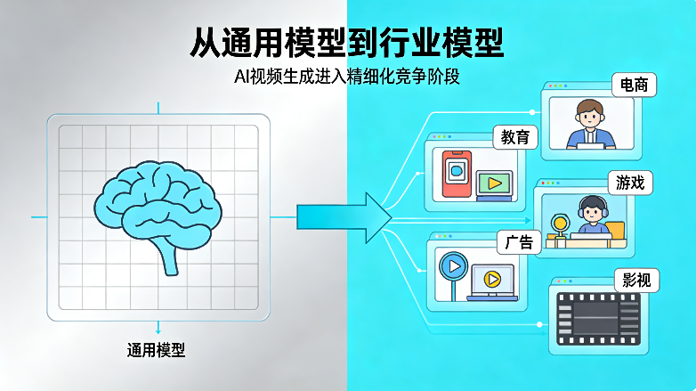 从通用模型到行业模型：AI 视频生成进入精细化竞争阶段