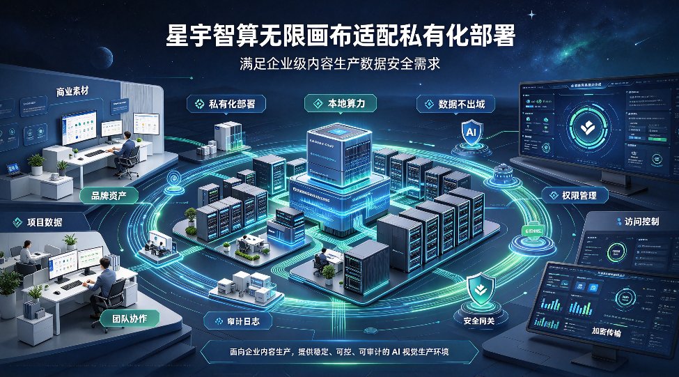 星宇智算无限画布适配私有化部署 满足企业级内容生产数据安全需求
