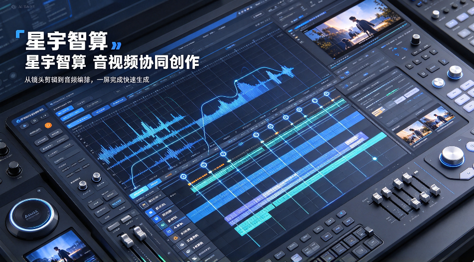 多轨音频节点联动编排，星宇智算无限画布补齐音视频协同创作能力