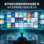 星宇智算无限画布素材库全面扩容:全行业商用模板与视觉元素上线