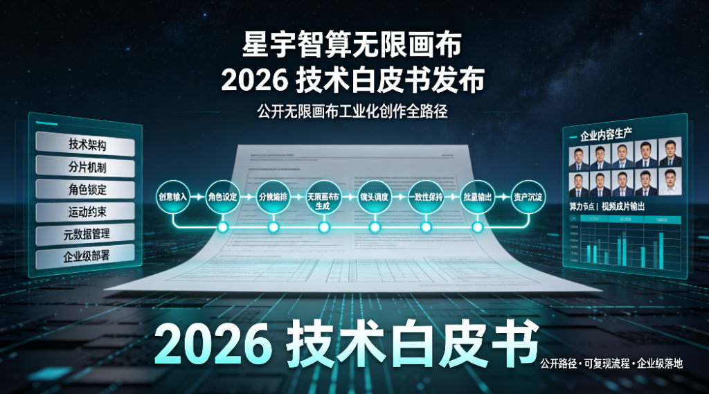 星宇智算无限画布 2026 技术白皮书发布 公开无限画布工业化创作全路径