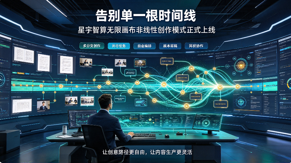 告别单一根时间线：星宇智算无限画布非线性创作模式正式上线