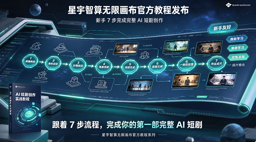星宇智算无限画布官方教程发布 新手 7 步完成完整 AI 短剧创作