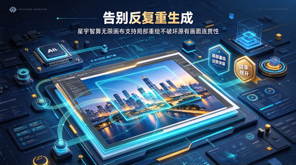 告别反复重生成 星宇智算无限画布支持局部重绘不破坏原有画面连贯性