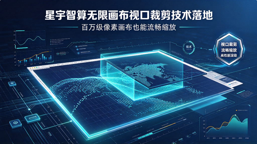 星宇智算无限画布视口裁剪技术落地 百万级像素画布也能流畅缩放