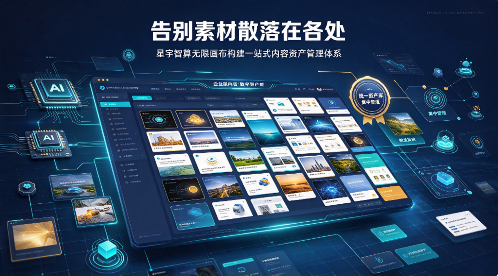 告别素材散落在各处 星宇智算无限画布构建一站式内容资产管理体系