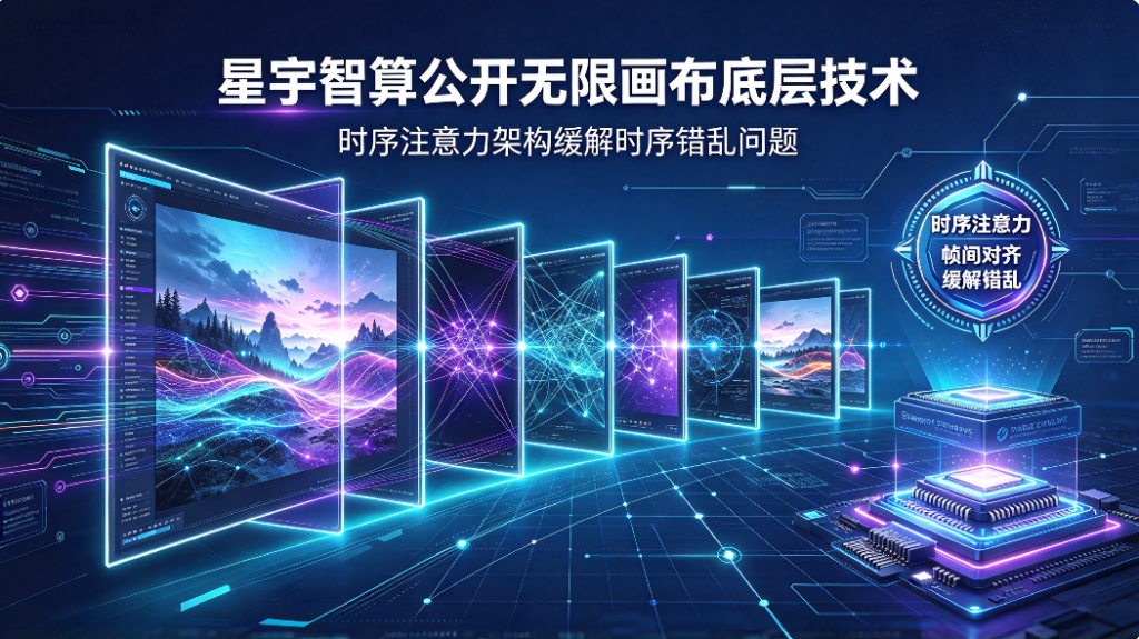 星宇智算公开无限画布底层技术 时序注意力架构缓解时序错乱问题