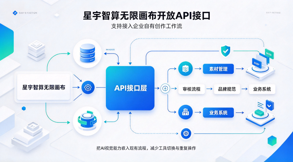星宇智算无限画布开放API接口 支持接入企业自有创作工作流