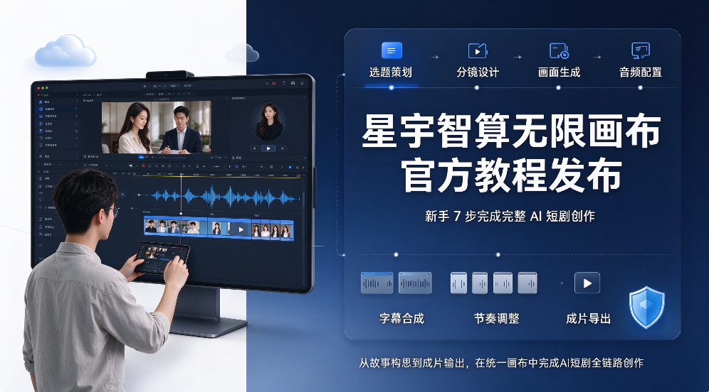 星宇智算无限画布官方教程发布 新手 7 步完成完整 AI 短剧创作