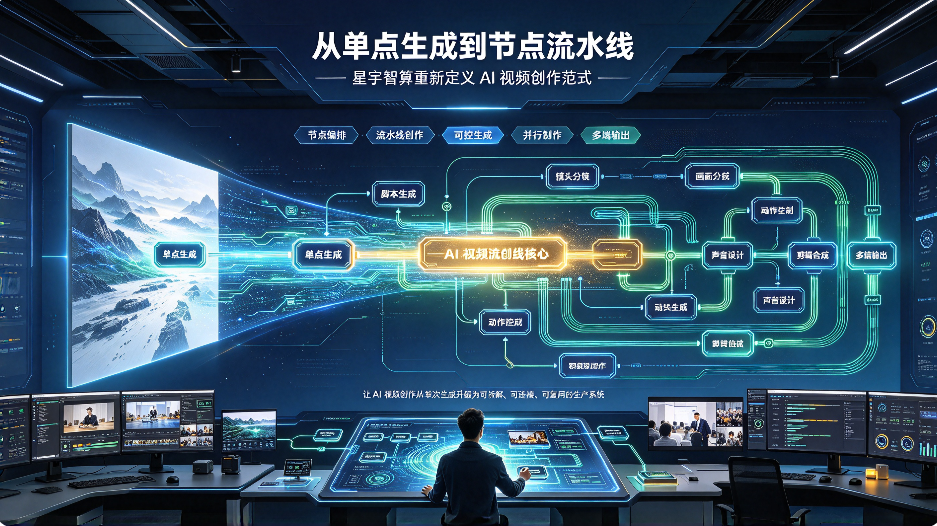 从单点生成到节点流水线 星宇智算重新定义 AI 视频创作范式