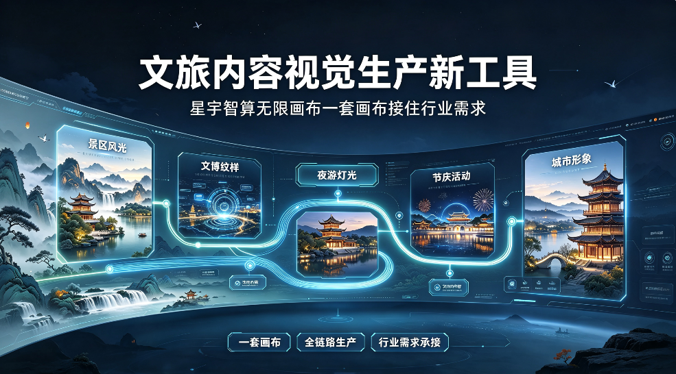 文旅内容视觉生产新工具：星宇智算无限画布一套画布接住行业需求